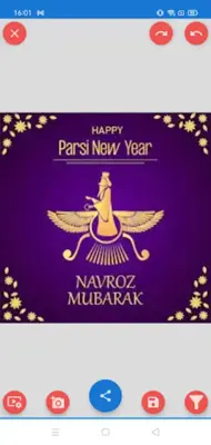 Navroz Parsi NewYear Greetings android App screenshot 2