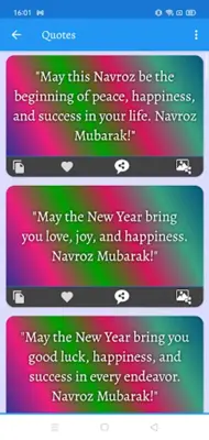 Navroz Parsi NewYear Greetings android App screenshot 3