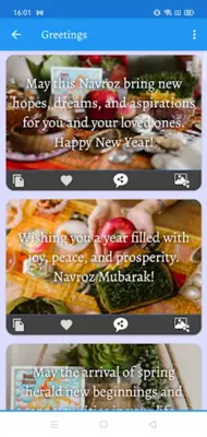 Navroz Parsi NewYear Greetings android App screenshot 4