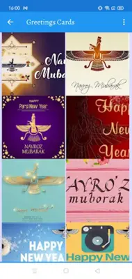 Navroz Parsi NewYear Greetings android App screenshot 5